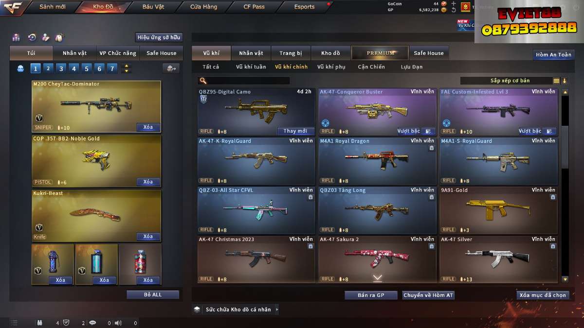 shop acc cf uy tin gia re